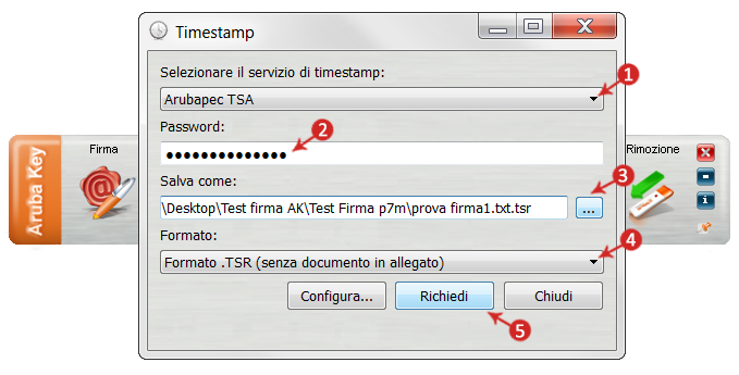 Configura Timestamp